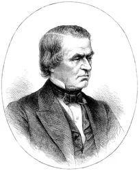 Andrew Johnson, USA:s 16:e president, c1880