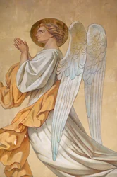 Ängel. Saint-Didier kyrka Voreppe Frankrike