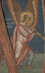 Ängel med trumpet, ca 1350