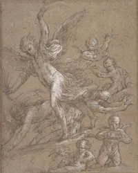 Änglar och Putti, 1600-talet.