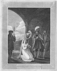 Anne Bullen, engagerad i tornet, 1838