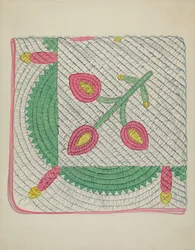 Applikation Quilt, ca. 1936.