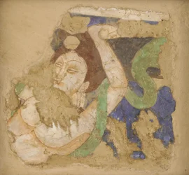 Apsara, från grottan 224, 4-600-talet.
