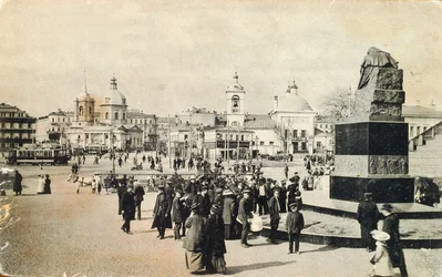 Arbat Square, Moskva, Ryssland, 1913