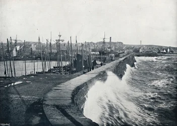Arbroath - Från hamnen, 1895