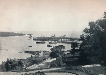 Ardglass - Översikt över hamnen, 1895