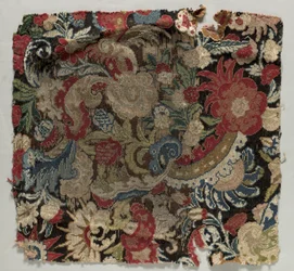 Fåtöljssätesöverdrag, 1685-1690.