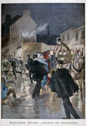 Arresterad av polisen, Paris, 1900