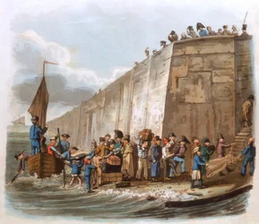 Ankomst till Calais, 1816