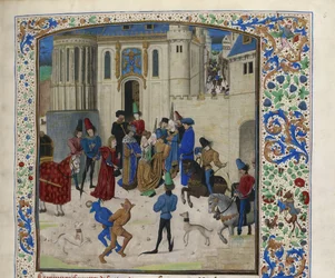 Isabeau de Bavarias ankomst till Paris, ca 1470-1475.
