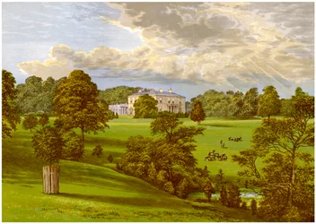 Ashcombe Park, Staffordshire, hem för familjen Sneyd, c1880