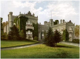 Aske Hall, Yorkshire, hem för Earl of Zetland, c1880