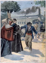 Mordet på Elisabeth av Bayern av Luigi Lucheni, 1898