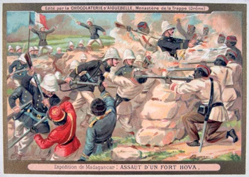 Angrepp på ett Hova-fort, Madagaskar, 1883-1896