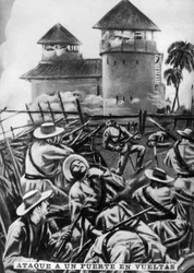 Attack på ett fort, januari 1897, c1910