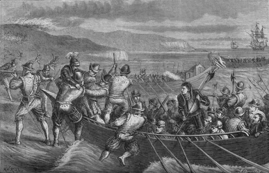 Attack på Isle of Wight, juli 1545, c1880