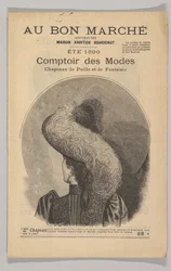 Au Bon Marché-Comptoir des Modes, Fancy stråhattar, sommaren 1890, 1890.