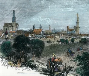 Augsburg, Tyskland, c1880