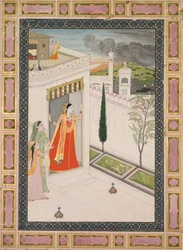 Augury of the Crow Vasakasajja Nayika, ca. 1800.
