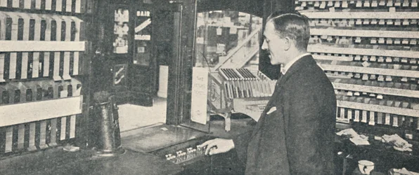 Automatiska biljett- och växlingsautomater i Westminster, 1926