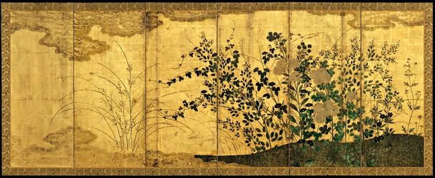 Höstlandskap med vilda gäss, ca. 1650