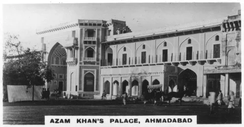 Azam Khans palats, Ahmedabad, Indien, c1925