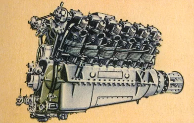 BMW VIIa flygplansmotor, 1920-talet, 1932.