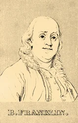 B. Franklin, 1706-1790, 1830.