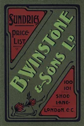 Annons för B. Winstone & Sons Ltd., 1907