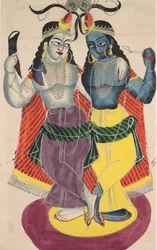 Balarama och Krishna, 1800-talet.