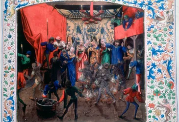 Ball of the Burning Men, 1393. c1470