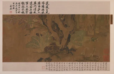 Bambu, groda och insekter, Mingdynastin, 1368-1644.