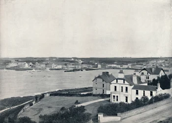 Bangor - The Town and the Bay, från Mornington Park, Princeton, 1895
