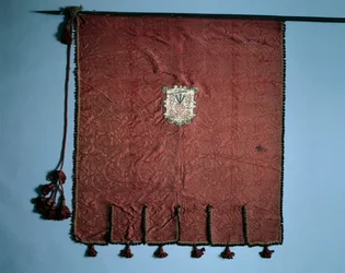 Banderoll med Medallions of Christs Passion, 1700-talet.
