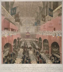 Bankett i Guildhall, City of London, 1814-1815.