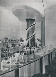 Bar för en trädgårdsklubbrestaurang, 1942.