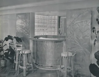Bar i herr och fru Miles Grays hem, 1942.