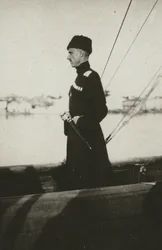 Baron Pjotr Nikolajevitj Wrangel på yachten Lucullus. Lemnos, 1921.