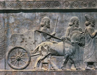 Basrelief, persisk konst, 600-talet