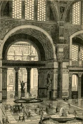 Caracallas bad restaurerade, 1890.