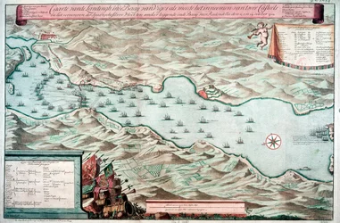 Slaget vid Vigo Bay, Spanien, 12 oktober 1702