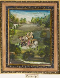 Baz Bahadur och Rupmati, c1820