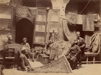 Basar, matthandlare, 1870-talet.