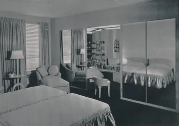 Sovrum designat av James F. Eppenstein, Chicago, 1942