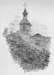 Klockstapel, St. Helens kyrka, 1890