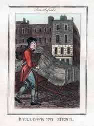 Bälg till Mend, Smithfield, London, 1805
