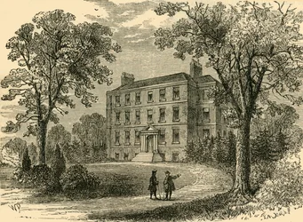 Belsize hus år 1800, c1876.