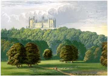 Belvoir Castle, Leicestershire, hem för hertigen av Rutland, c1880