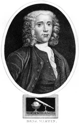Benjamin Martin, engelsk matematiker och instrumentmakare, ca 1730-talet