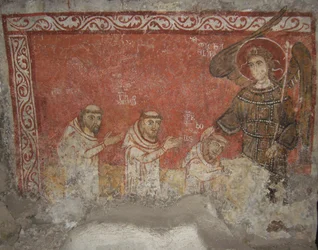 Pilgrim Bernard och hans anhängare, välsignade av ärkeängeln Mikael, ca 950.